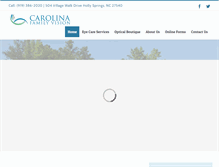 Tablet Screenshot of carolinafamilyvision.com